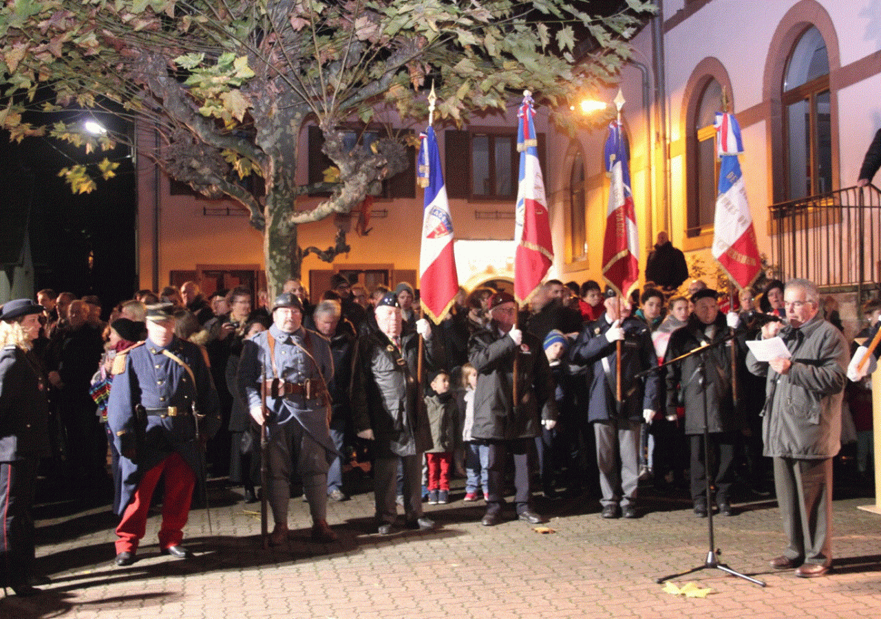 Cérémonie de l'armistice - kuttolsheim 10/11/2017