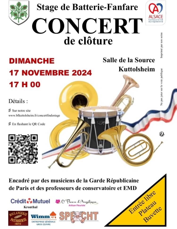 Concert de clôture de stage