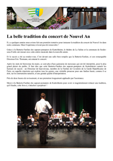 Concert du Nouvel An - La Saline